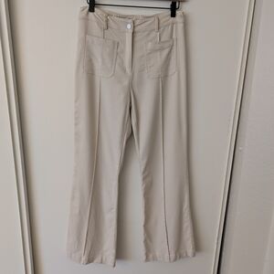 Halara Women Small Cream Athletic Trouser Pants Activewear Athleisure Sportswear